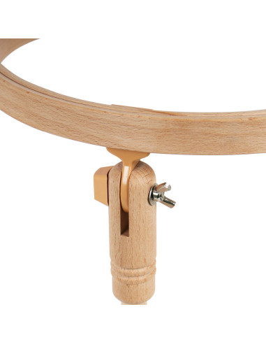 Tambour à broder sous cuisse avec 3 cercles à broder Milward