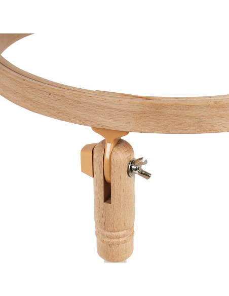 Tambour à broder sous cuisse avec 3 cercles à broder Milward