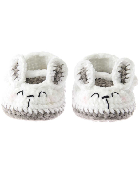 Kit crochet Baby Booties - Lapin