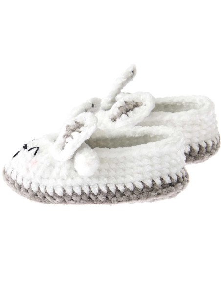 Kit crochet Baby Booties - Lapin