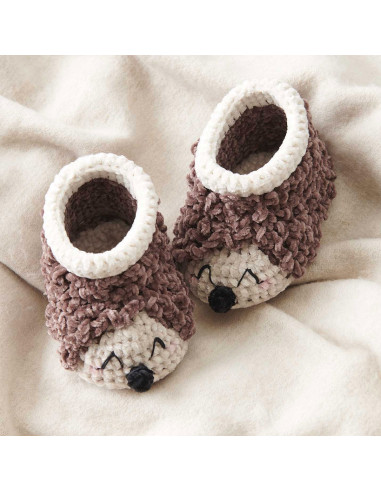 Kit crochet Baby Booties - Hérisson