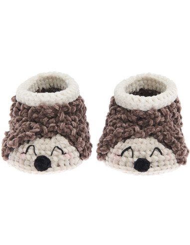 Kit crochet Baby Booties - Hérisson