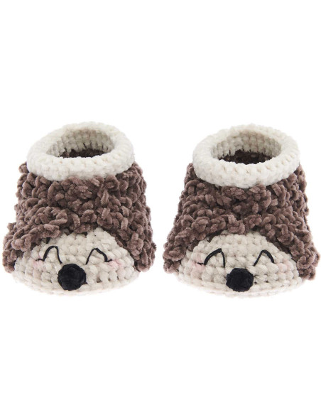 Kit crochet Baby Booties - Hérisson