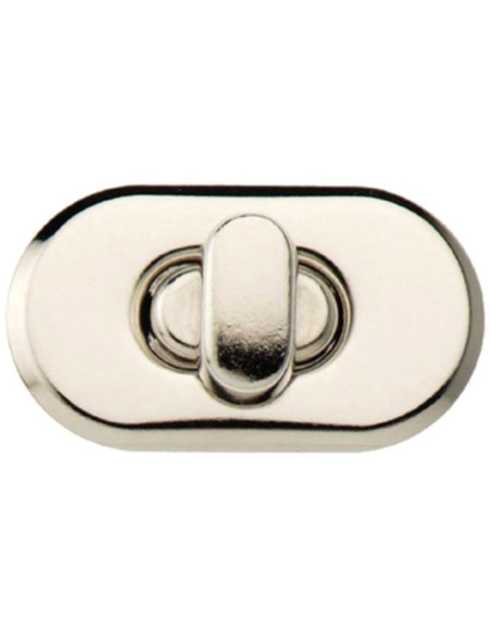 Tourniquet ovale pour sacs - Argent