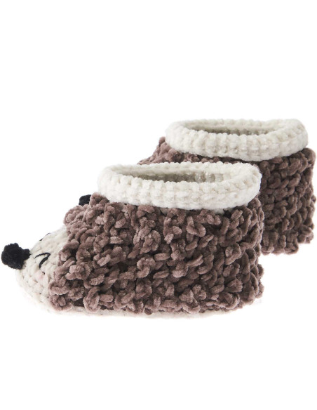Kit crochet Baby Booties - Hérisson