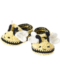 Kit crochet Baby Booties - Abeille 2