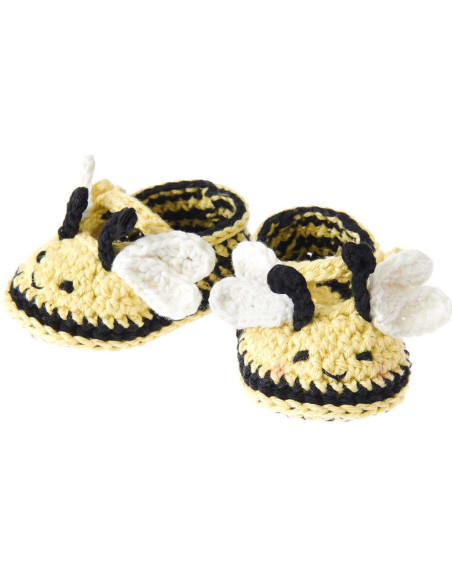 Kit crochet Baby Booties - Abeille