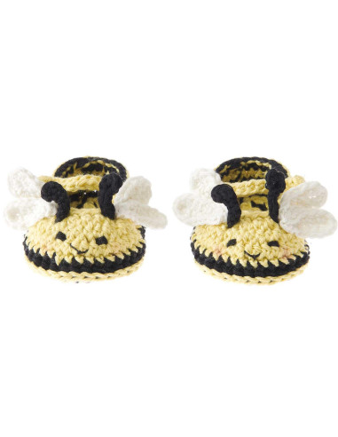Kit crochet Baby Booties - Abeille