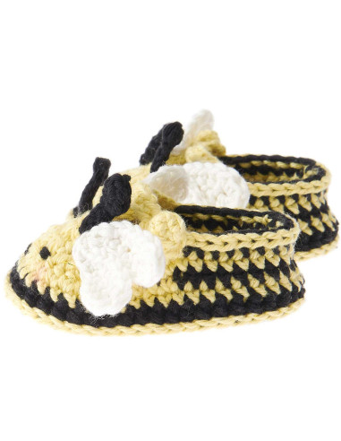 Kit crochet Baby Booties - Abeille