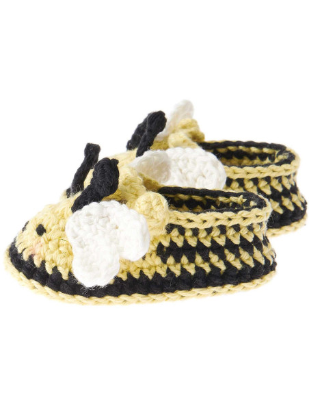Kit crochet Baby Booties - Abeille