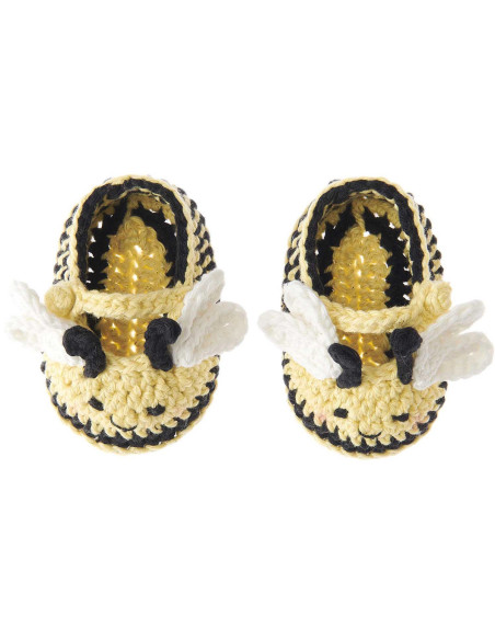 Kit crochet Baby Booties - Abeille