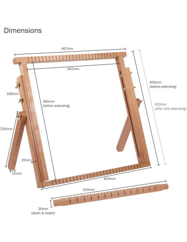 Métier à tisser extensible