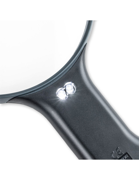 Loupe mains libres lumineuse ajustable avec cordonnet Magnishine Carson Optical
