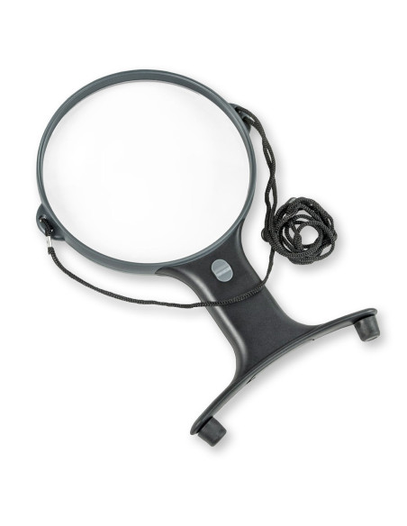 Loupe mains libres lumineuse ajustable avec cordonnet Magnishine Carson Optical
