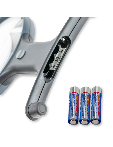 Loupe mains libres lumineuse ajustable avec cordonnet Magnishine Carson Optical
