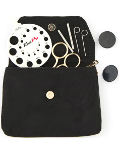 Trousse pour accessoires de tricot KnitPro - Noir 2