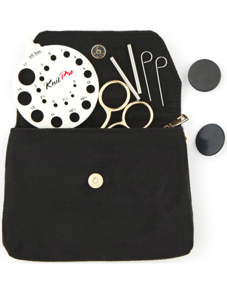 Trousse pour accessoires de tricot KnitPro - Noir