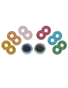 Yeux de sécurité 6 couleurs Ricorumi 20 mm - 1 paire