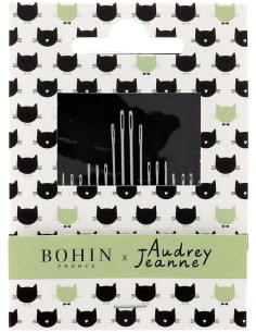 Carnet de 20 aiguilles à coudre et à repriser Bohin x Audrey Jeanne