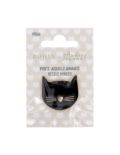 Porte-aiguilles aimanté Bohin - Chat noir 2