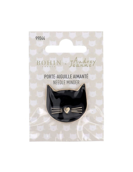 Porte-aiguilles aimanté Bohin - Chat noir