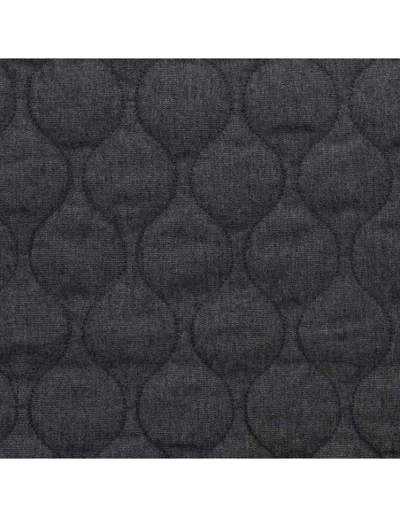 Tissu coton matelassé wave - Denim chambray