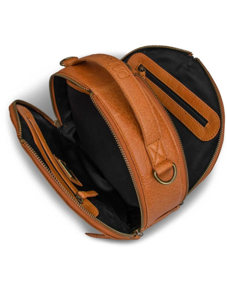 Sac à ouvrage à bandoulière rond Muud Bella - Whisky