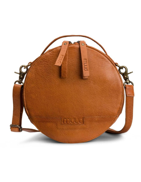 Sac à ouvrage à bandoulière rond Muud Bella - Whisky