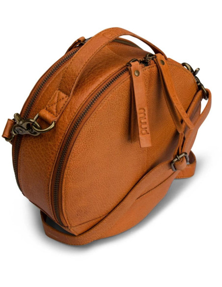 Sac à ouvrage à bandoulière rond Muud Bella - Whisky