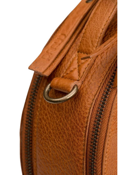 Sac à ouvrage à bandoulière rond Muud Bella - Whisky