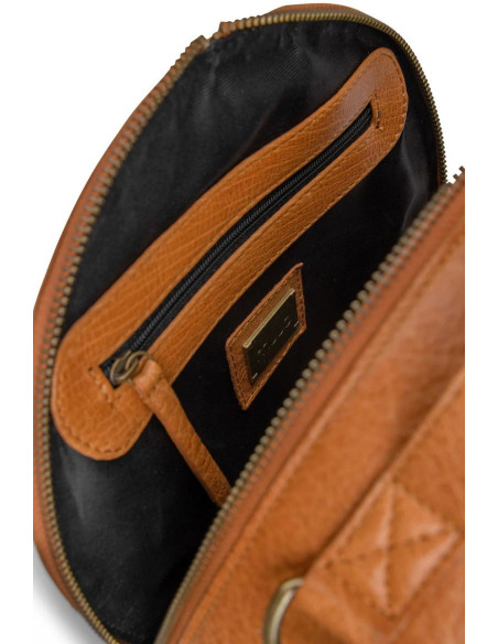 Sac à ouvrage à bandoulière rond Muud Bella - Whisky