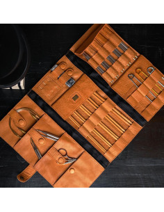 Etui pour aiguilles à tricoter Muud Lucy - Whisky
