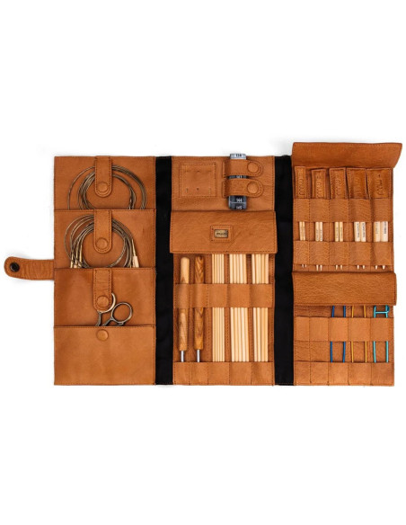Etui pour aiguilles à tricoter Muud Lucy - Whisky