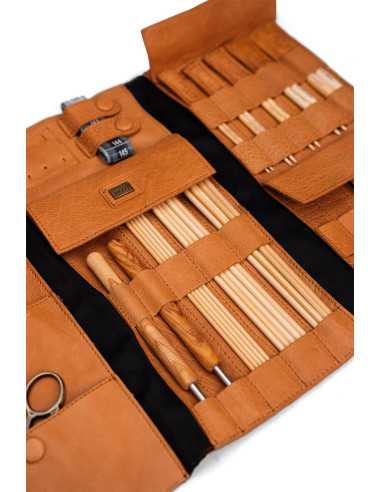 Etui pour aiguilles à tricoter Muud Lucy - Whisky