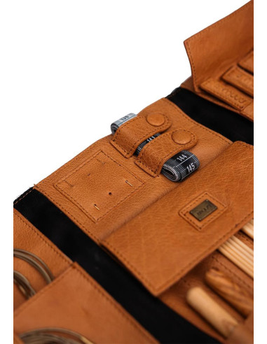 Etui pour aiguilles à tricoter Muud Lucy - Whisky