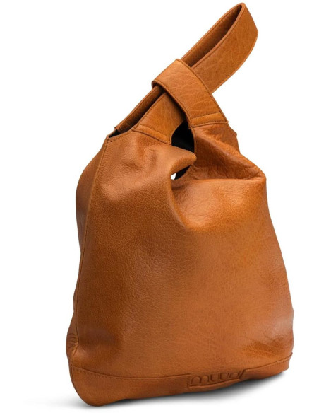 Sac à main shopper en cuir Muud Dzana - Whisky