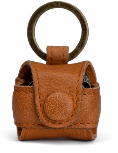 Etui en cuir pour mètre ruban Muud Malmö - Whisky