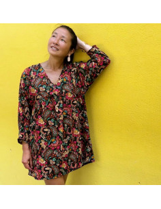 Tissu viscose flammé Bohémian - My Dress Made 2