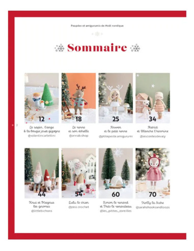 Livre poupées & amigurumis de noël nordique au crochet
