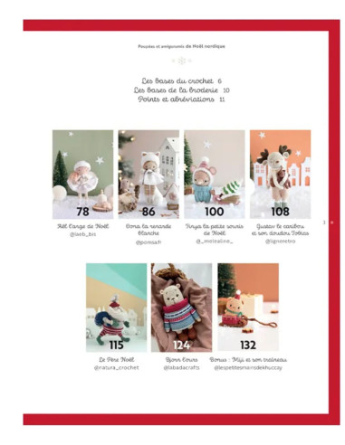 Livre poupées & amigurumis de noël nordique au crochet