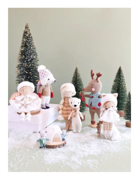 Livre poupées & amigurumis de noël nordique au crochet