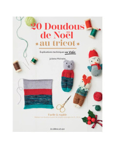 Livre 20 doudous de noël au tricot