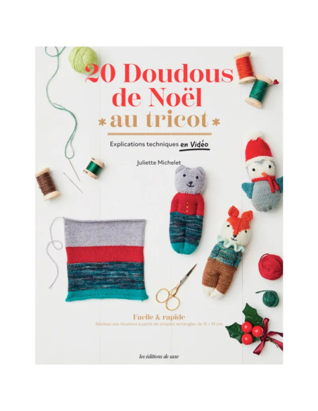 Livre 20 doudous de noël au tricot