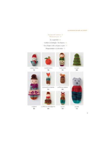 Livre 20 doudous de noël au tricot