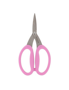 Ciseaux de précision micro-dentés grands anneaux souples Bohin - Rose