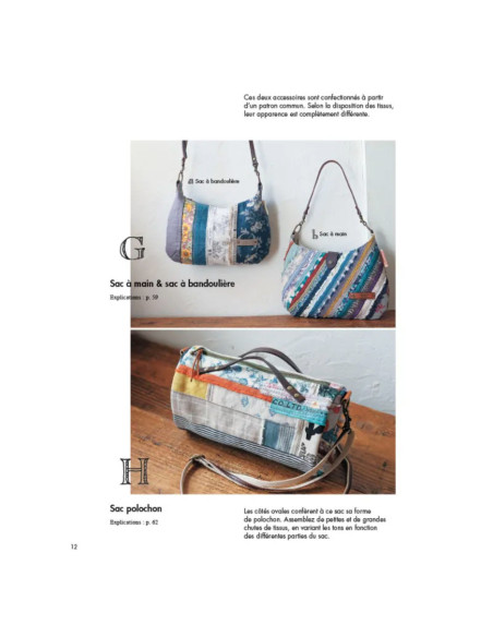 Livre 35 sacs & accessoires en lisières et chutes de tissus