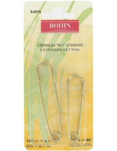 Lot de 2 épingles kilt - Doré