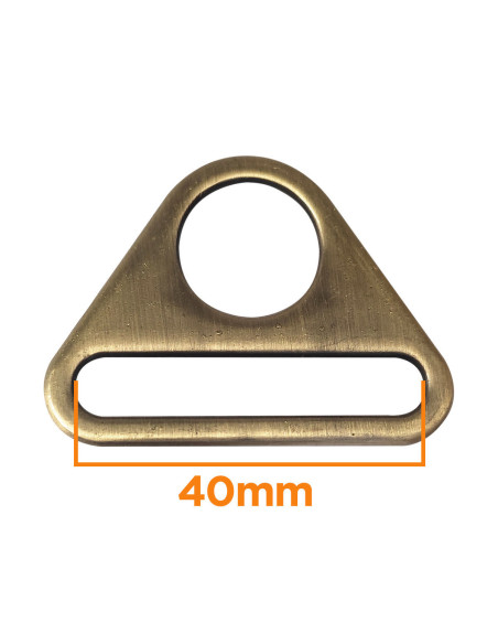 Anneau triangulaire passant 40 mm - Bronze