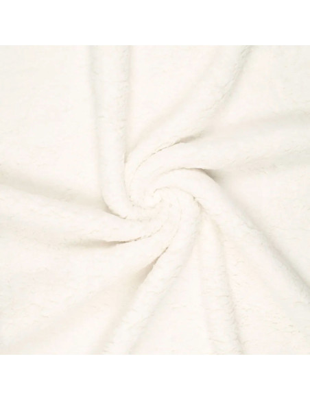 Tissu sherpa - Écru