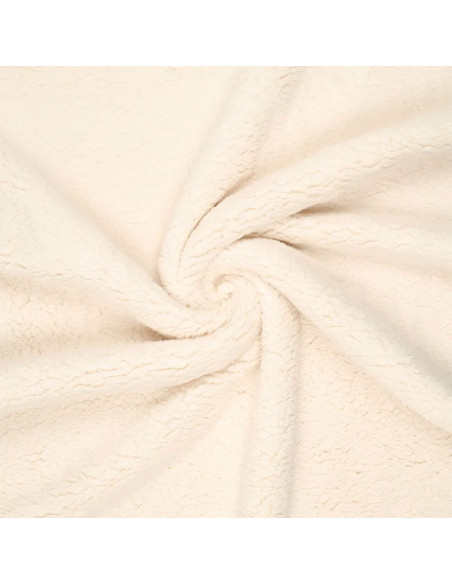 Tissu sherpa - Crème